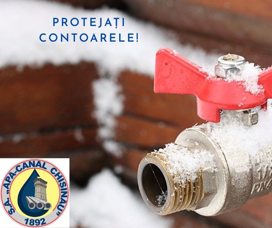 IMPORTANT! Protejați rețelele și contoarele de apă împotriva înghețului